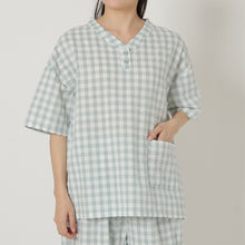 サッカーチェック半袖パジャマ