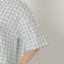 サッカーチェック半袖パジャマ