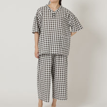 サッカーチェック半袖パジャマ