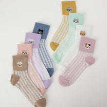 ふくふくにゃんこ パステルアンクルソックス