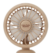 ふくふくにゃんこ 静音3WAYアロマハンディファン