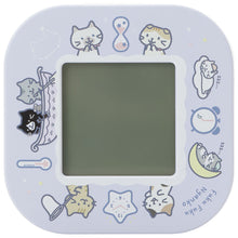 ふくふくにゃんこ デジタル回転クロック