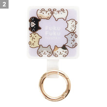 ふくふくにゃんこ カラビナ付きストラップホルダー