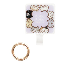 ふくふくにゃんこ カラビナ付きストラップホルダー