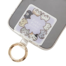 ふくふくにゃんこ カラビナ付きストラップホルダー