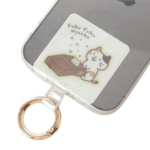 ふくふくにゃんこ カラビナ付きストラップホルダー