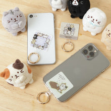 ふくふくにゃんこ カラビナ付きストラップホルダー