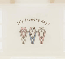 ふくふくにゃんこ ランドリーバスケット(Sサイズ)