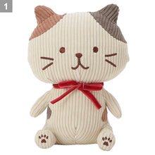 ふくふくにゃんこ コーデュロイおすわりマスコット
