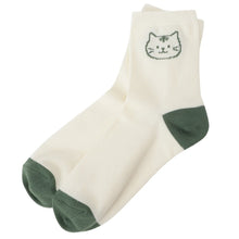 ふくふくにゃんこ バイカラーソックス