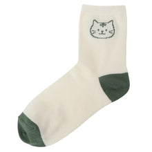 ふくふくにゃんこ バイカラーソックス