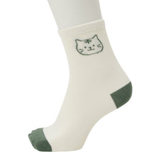 ふくふくにゃんこ バイカラーソックス