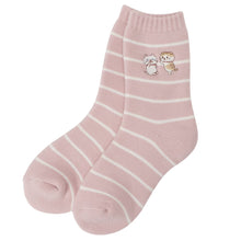 ふくふくにゃんこ 刺繍裏起毛ソックス