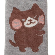 ふくふくにゃんこ ショート裏起毛ソックス