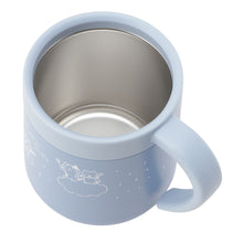 ふくふくにゃんこ ブルーふた付きステンレスマグカップ