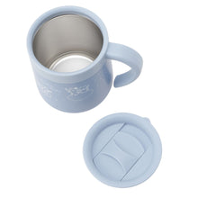 ふくふくにゃんこ ブルーふた付きステンレスマグカップ