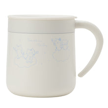 ふくふくにゃんこ ブルーふた付きステンレスマグカップ