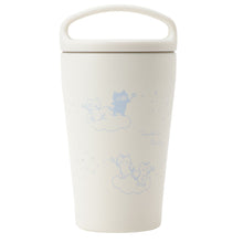 ふくふくにゃんこ ブルーハンドル付きステンレスタンブラー