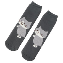 ふくふくにゃんこ 全身裏起毛ソックス