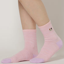 ふくふくにゃんこ ミックスカラークルーソックス