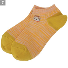 ふくふくにゃんこ ミックスカラースニーカーソックス