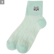 ふくふくにゃんこ パステルアンクルソックス