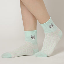 ふくふくにゃんこ パステルアンクルソックス