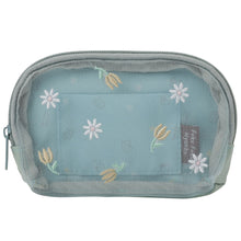 ふくふくにゃんこ フラワーメッシュポーチ