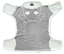 犬のかたちブランケット