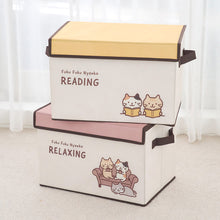 ふくふくにゃんこ ふくにゃんライフ不織布収納ボックス