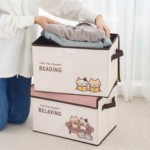 ふくふくにゃんこ ふくにゃんライフ不織布収納ボックス