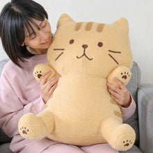 ふくふくにゃんこ ぽわぽわBIG抱きぐるみ(ミケ・チャチャ・ハッチ)