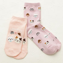 ふくふくにゃんこ サファリスニーカーソックス