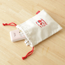 ふくふくにゃんこ いちご巾着ポーチ