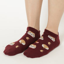 ふくふくにゃんこ 総柄スニーカーソックス