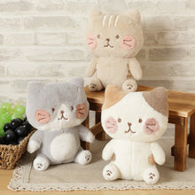 ふくふくにゃんこ ほっぺおすわりマスコット(ミケ・チャチャ・ハッチ)