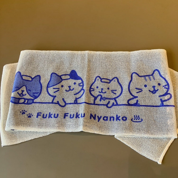 ふくふくにゃんこ ゴシゴシボディタオル – HAPiNS online shop