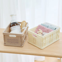 ふくふくにゃんこ プラ折り畳めるコンテナボックス(Sサイズ)