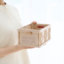 ふくふくにゃんこ プラ折り畳めるコンテナボックス(Sサイズ)