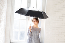 晴雨兼用 フラワーヒートカット 折りたたみ傘 (924-053)