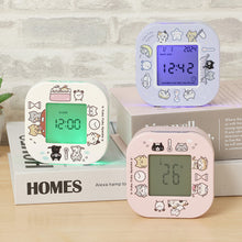 ふくふくにゃんこ デジタル回転クロック