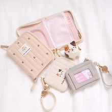 ふくふくにゃんこ コットン多機能マルチポーチ