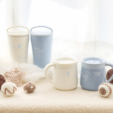 ふくふくにゃんこ ブルーふた付きステンレスマグカップ