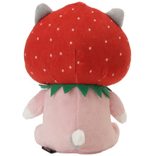 ふくふくにゃんこ いちごおすわりマスコット