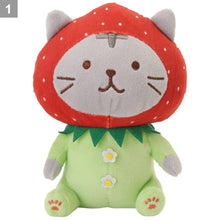ふくふくにゃんこ いちごおすわりマスコット