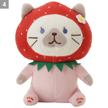 ふくふくにゃんこ いちごおすわりマスコット