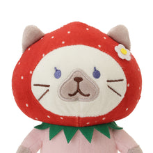 ふくふくにゃんこ いちごおすわりマスコット