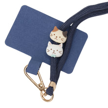 ふくふくにゃんこスマホストラップ