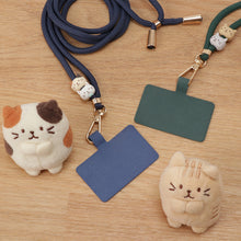ふくふくにゃんこスマホストラップ