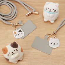 ふくふくにゃんこスマホストラップ